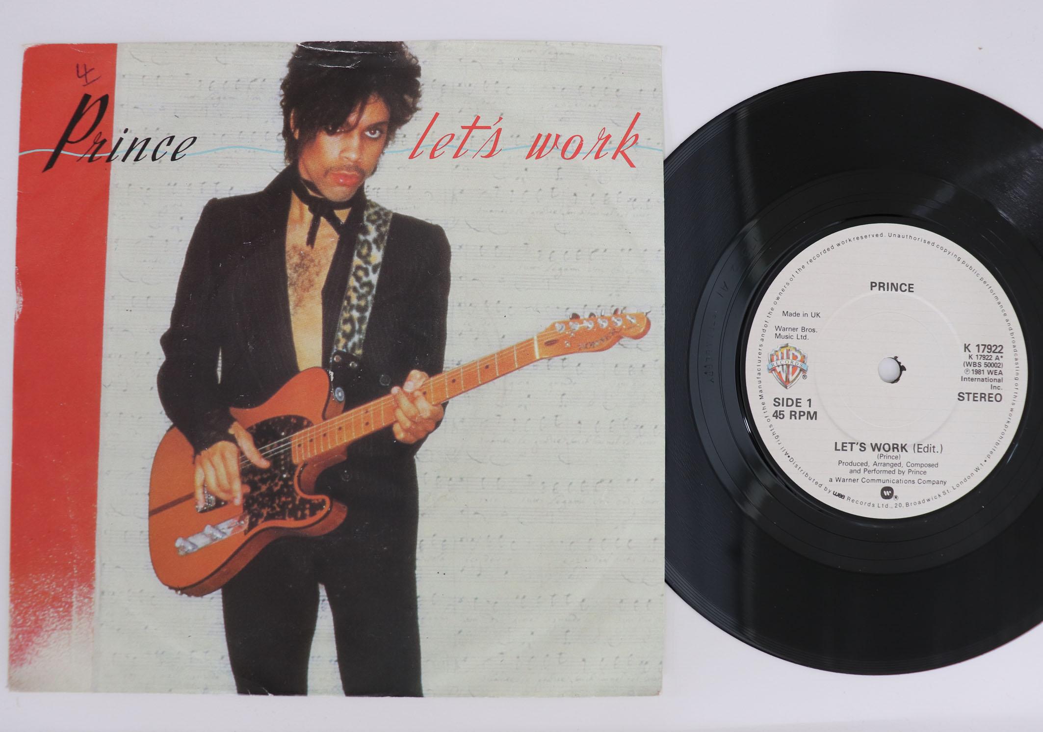 7inch Record PRINCE Lets Work Ronnie Talk To Russia K17922 WARNER BROS 1982 UK SoulFunk Used
7inch Record PRINCE Lets Work Ronnie Talk To Russia K17922 WARNER BROS 1982 UK SoulFunk Used