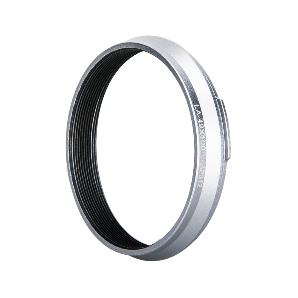 49mm Metal Lens Adapter Compatible with Fujifilm Fuji X100VI X100V X100F X100T X100S X100 X70 Camera Adapter Ring Compatible Silver AR-X100
49mm Metal Lens Adapter Compatible with Fujifilm Fuji X100VI X100V X100F X100T X100S X100 X70 Camera Adapter Ring Compatible Silver AR-X100