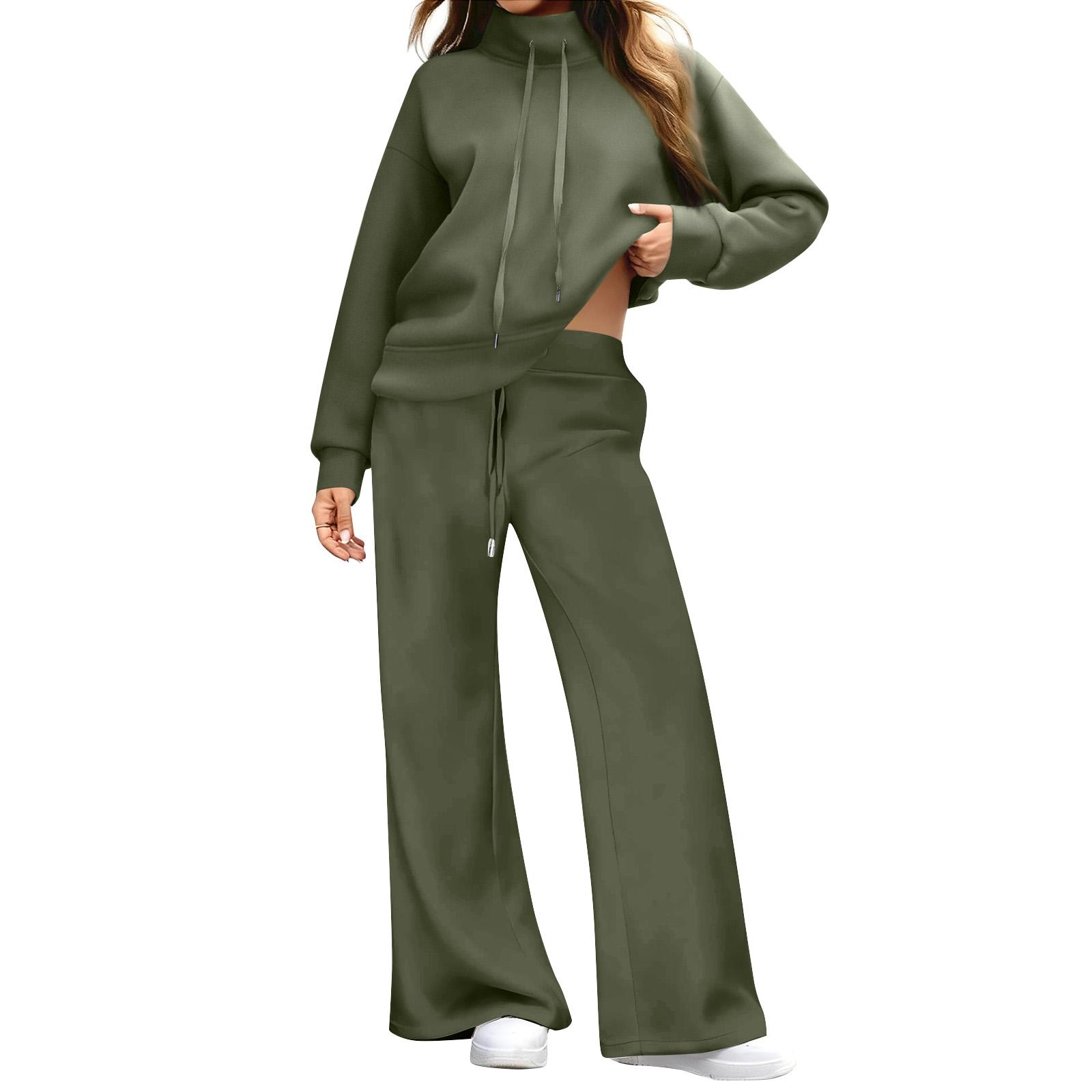 Women s Casual Sportswear Two-piece Set, Drawstring Sport Shirt And Wide-leg Sport Pants, Sportswear L
Women s Casual Sportswear Two-piece Set, Drawstring Sport Shirt And Wide-leg Sport Pants, Sportswear L