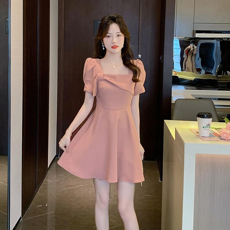 Французское платье с квадратным вырезом и бантом - Летний корейский облегающий короткий дизайн Large розовый
Французское платье с квадратным вырезом и бантом - Летний корейский облегающий короткий дизайн Large розовый