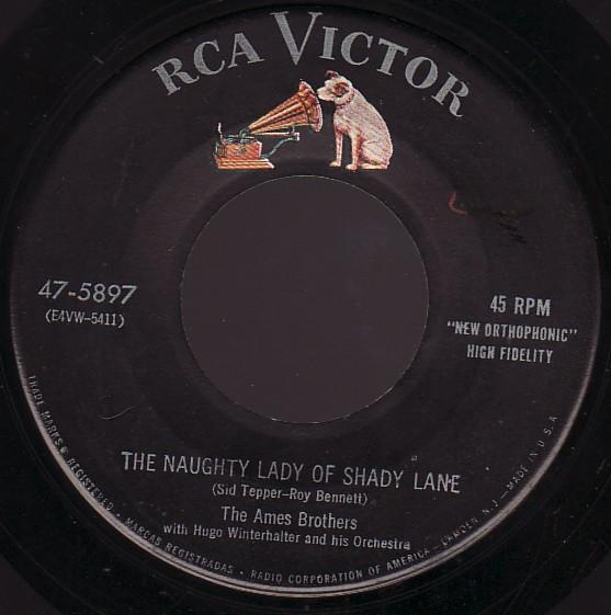 7-дюймовая пластинка AMES BROTHERS, HUGO WINTERHALTER ИЛИ - The Naughty Lady Of Shady Lane 475897 RCA Victor 1954 США Поп Б/У
7-дюймовая пластинка AMES BROTHERS, HUGO WINTERHALTER ИЛИ - The Naughty Lady Of Shady Lane 475897 RCA Victor 1954 США Поп Б/У