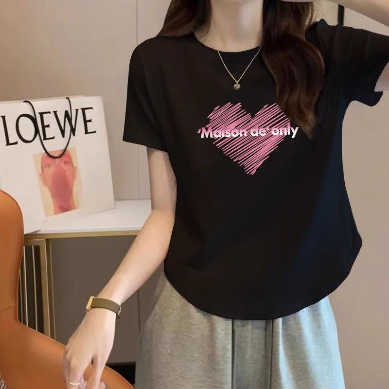 American shoulder pure cotton women s short-sleeved t-shirt women s 2025 summer new thin belly-covering curved hem top XXL
American shoulder pure cotton women s short-sleeved t-shirt women s 2025 summer new thin belly-covering curved hem top XXL