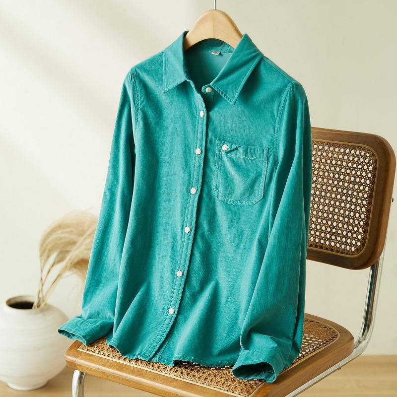 Rose Red Brushed Shirt Women s Long-sleeved Spring New Top Design Lapel Casual Cotton Shirt XXL зелений
Rose Red Brushed Shirt Women s Long-sleeved Spring New Top Design Lapel Casual Cotton Shirt XXL зелений