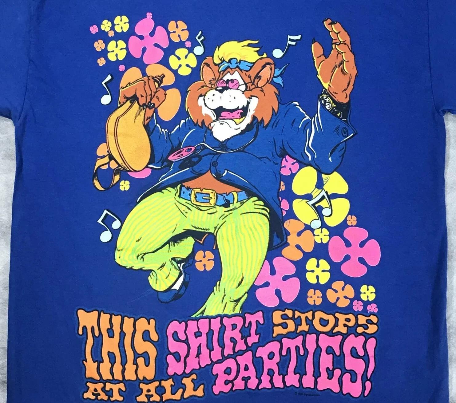 vintage 90s THIS SHIRT STOPS AT ALL PARTIES CARTOON T-Shirt XL single stitch XL
vintage 90s THIS SHIRT STOPS AT ALL PARTIES CARTOON T-Shirt XL single stitch XL
