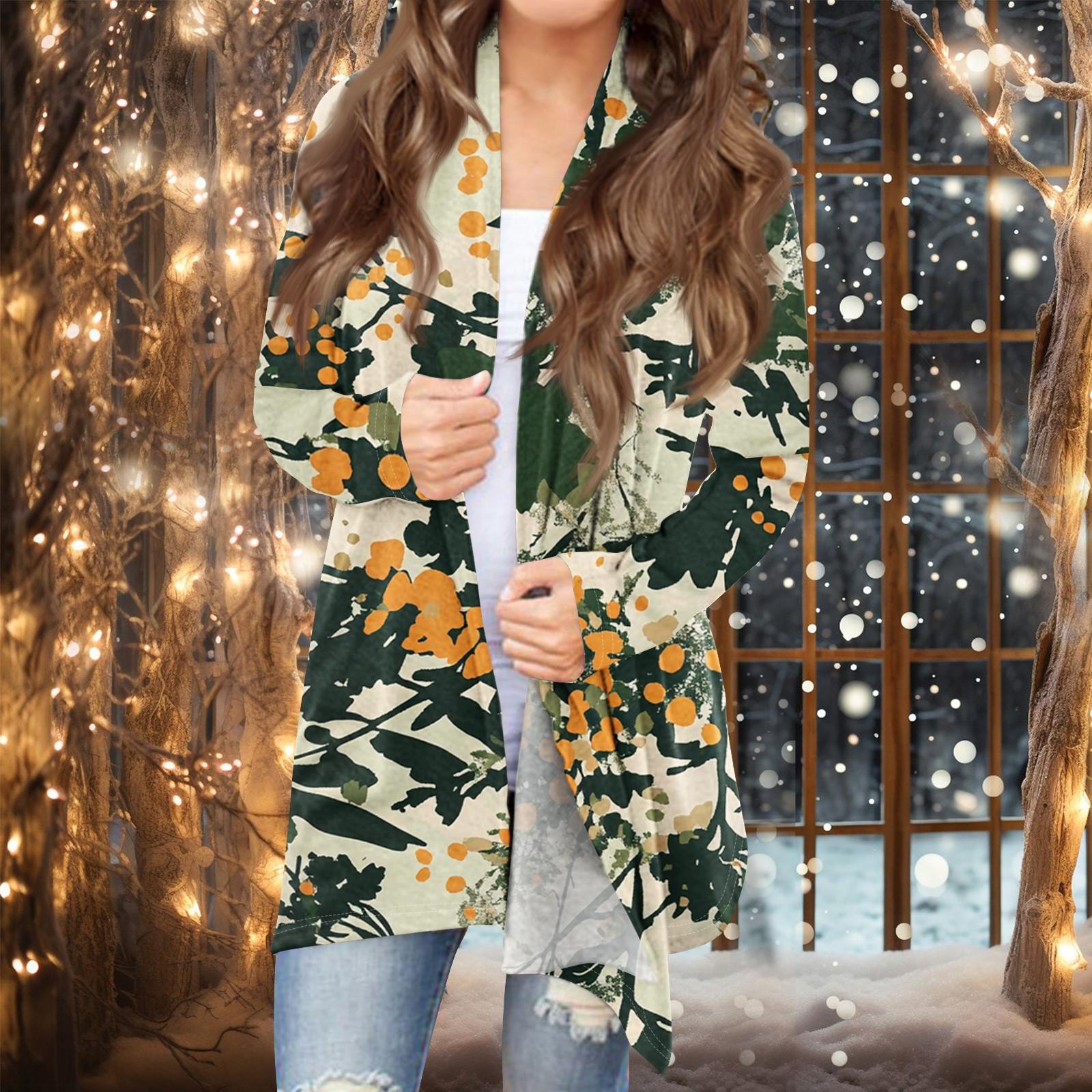 Жіноча модна повсякденна різдвяна куртка з кардиганом середньої довжини XL
Жіноча модна повсякденна різдвяна куртка з кардиганом середньої довжини XL