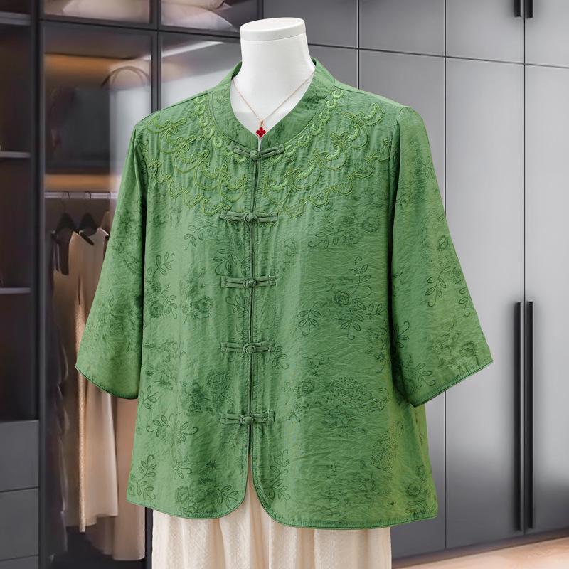 2026 Summer Women s Retro Embroidered Ramie Shirt - Loose Fit with Frog Buttons 2XL (Recommended 110-125 lbs)
2026 Summer Women s Retro Embroidered Ramie Shirt - Loose Fit with Frog Buttons 2XL (Recommended 110-125 lbs)