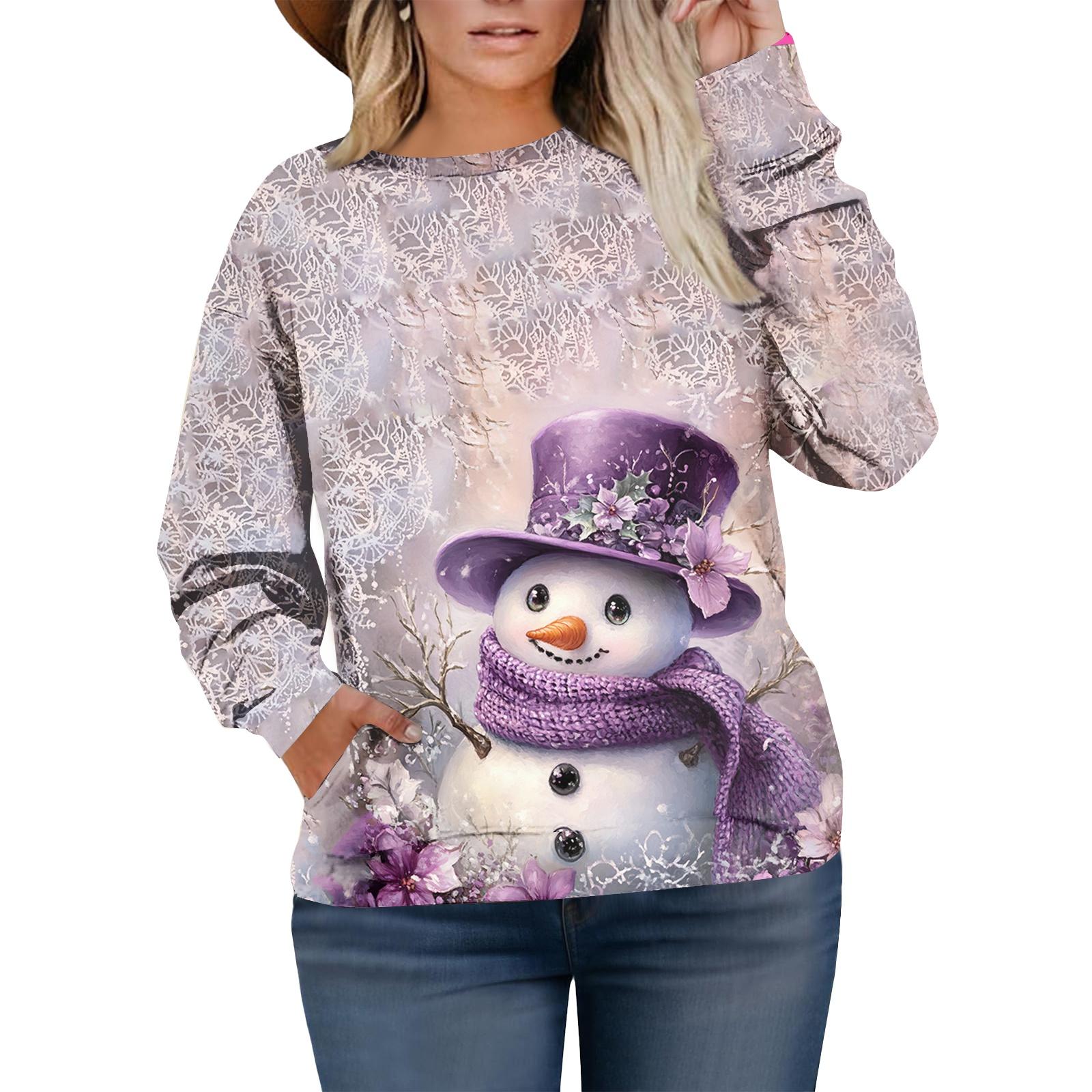 Рождественские толстовки для женщин свитер милая рубашка осенний пуловер топ L
Рождественские толстовки для женщин свитер милая рубашка осенний пуловер топ L