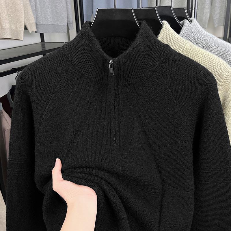 KuaZhi Men s Autumn/Winter Thick Stand Collar Half-Zip Jacquard Sweater - Casual Long-Sleeve Knitwear Medium чорний
KuaZhi Men s Autumn/Winter Thick Stand Collar Half-Zip Jacquard Sweater - Casual Long-Sleeve Knitwear Medium чорний