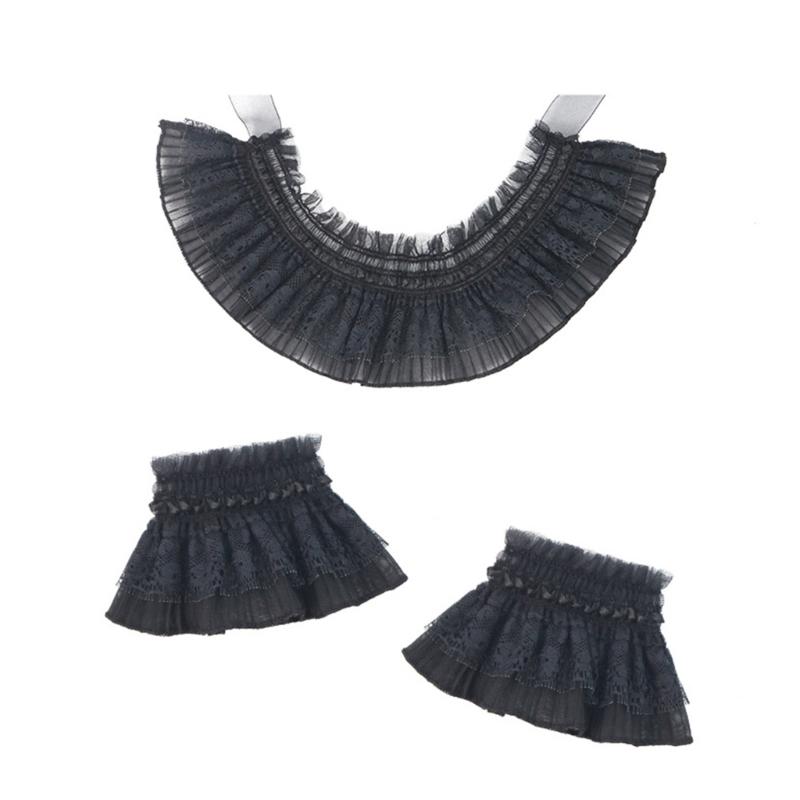 Fashionable Two Piece Lace Arm Sleeves With Detachable Neck Cover For Women чорний
Fashionable Two Piece Lace Arm Sleeves With Detachable Neck Cover For Women чорний
