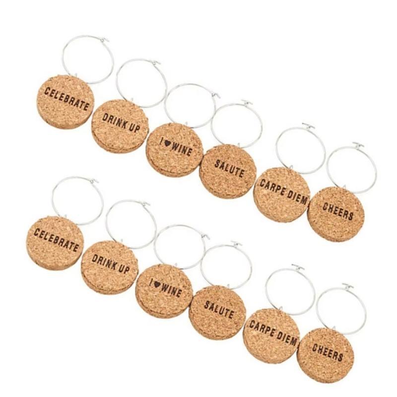 12Pcs Cork Wine Glass Charm with Rings Wine Themed Goblet Drink Markers Label for Home Parties Festival Celebration CHINA
12Pcs Cork Wine Glass Charm with Rings Wine Themed Goblet Drink Markers Label for Home Parties Festival Celebration CHINA