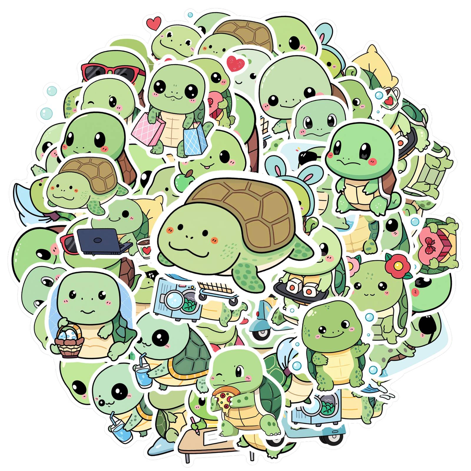35pcs Cartoon Turtle Stickers Playful Cute Animals DIY Stickers Stickers For Suitcase Fridge Phone Luggage Laptop Guitar
35pcs Cartoon Turtle Stickers Playful Cute Animals DIY Stickers Stickers For Suitcase Fridge Phone Luggage Laptop Guitar