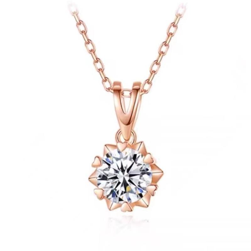 925 Sterling Silver Snowflake Six - Pointed Star Pendant Necklace , Moissanite or Zircon , Adjustable Chain 41 - 50cm 925 silver / option 2 рожевий колір золота
925 Sterling Silver Snowflake Six - Pointed Star Pendant Necklace , Moissanite or Zircon , Adjustable Chain 41 - 50cm 925 silver / option 2 рожевий колір золота