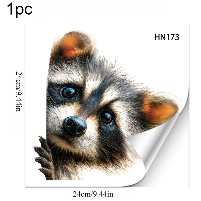 1pc Realistic Peeking Raccoon Window Stickers Static Cling Home Living Room Window Decoration Cute Animal Stickers
1pc Realistic Peeking Raccoon Window Stickers Static Cling Home Living Room Window Decoration Cute Animal Stickers
