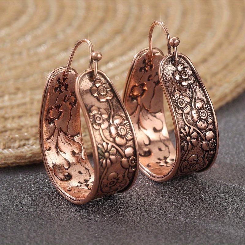 Vintage Trendy Carved Flower Geometric Pendant Earrings, Women s Bohemian Ethnic Style Holiday Accessories Gifts
Vintage Trendy Carved Flower Geometric Pendant Earrings, Women s Bohemian Ethnic Style Holiday Accessories Gifts