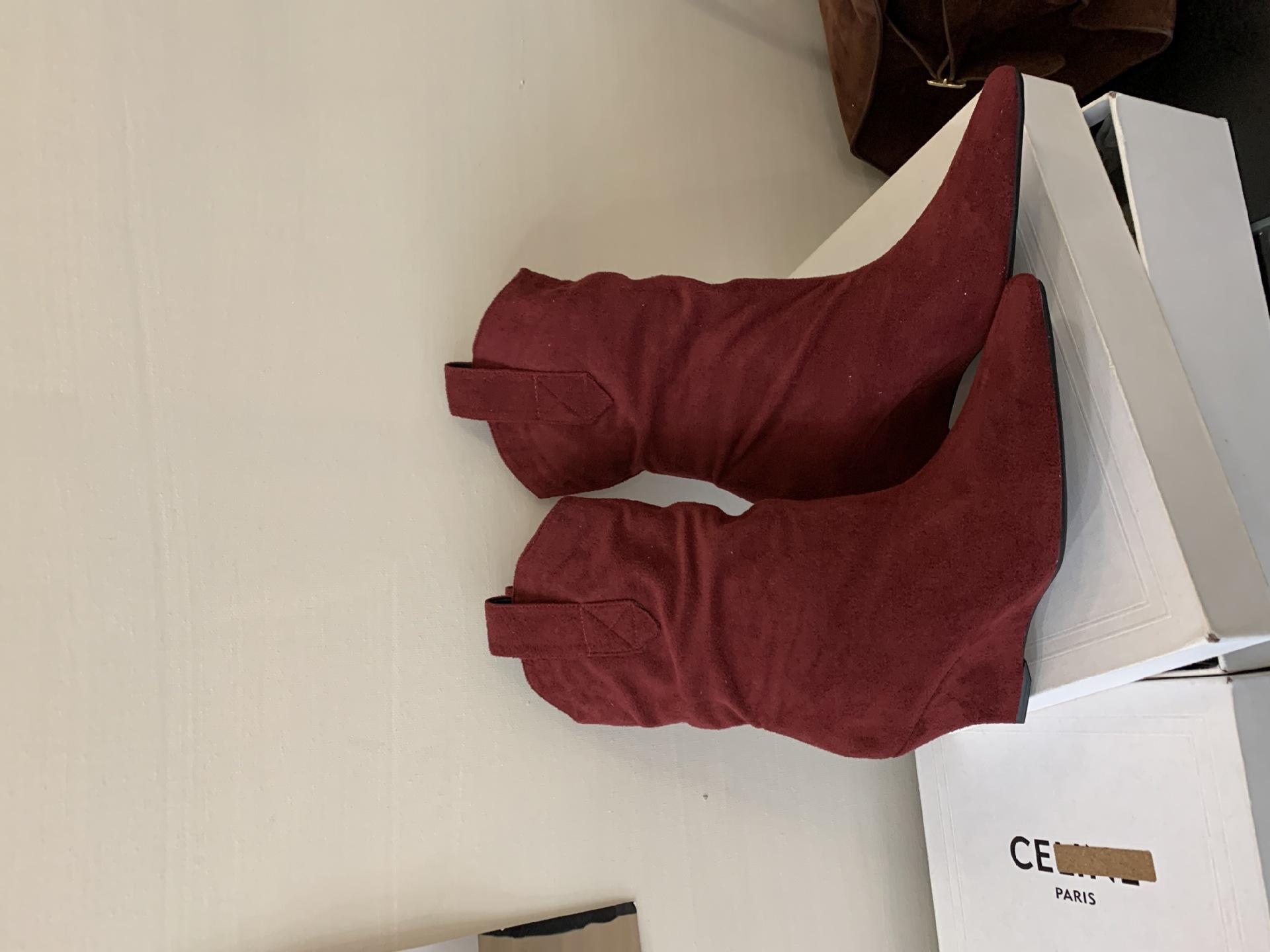 2025 весна новые остроносые ретро ботинки Мартин дизайнерские замшевые плиссированные ботинки с присборенным голенищем на танкетке, женские ботинки с широким голенищем 39 красный
2025 весна новые остроносые ретро ботинки Мартин дизайнерские замшевые плиссированные ботинки с присборенным голенищем на танкетке, женские ботинки с широким голенищем 39 красный