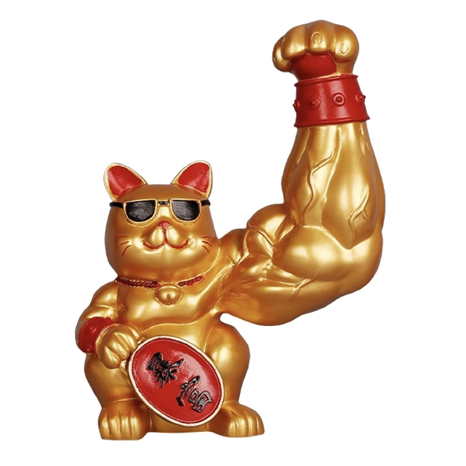 Famimueno Maneki Neko Muscle Figurine, Brings Good Fortune, Fun and Cute, Good Luck, Shop Opening Gift (Gold)
Famimueno Maneki Neko Muscle Figurine, Brings Good Fortune, Fun and Cute, Good Luck, Shop Opening Gift (Gold)