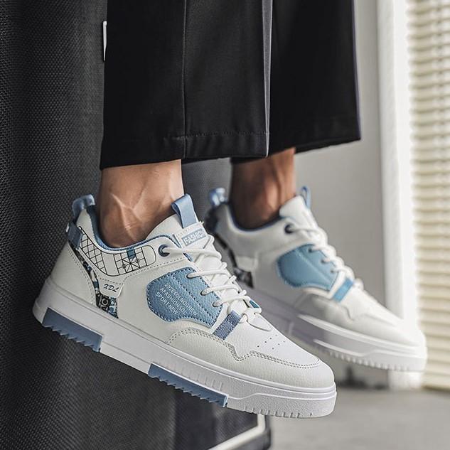 Новая обувь для скейтборда мужская обувь студенческая дышащая маленькая белая обувь модная повседневная обувь в стиле ВВС спортивная обувь кожаная модная обувь кроссовки 44 белый