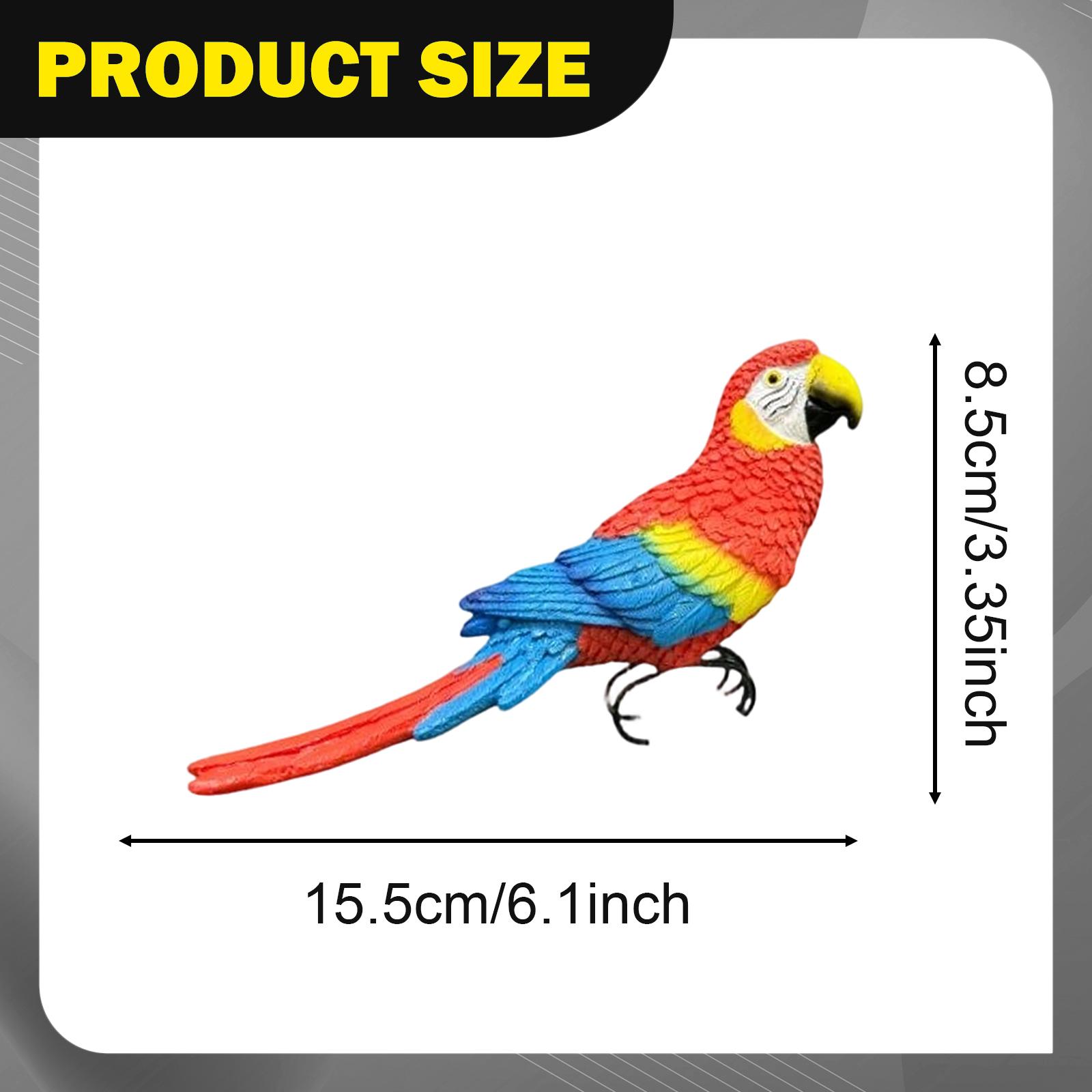 Resin Simulation Bird Miniature Parrot Design Decorative Figurine Garden Decoration for Indoor Outdoor 16x7.5cm
Resin Simulation Bird Miniature Parrot Design Decorative Figurine Garden Decoration for Indoor Outdoor 16x7.5cm