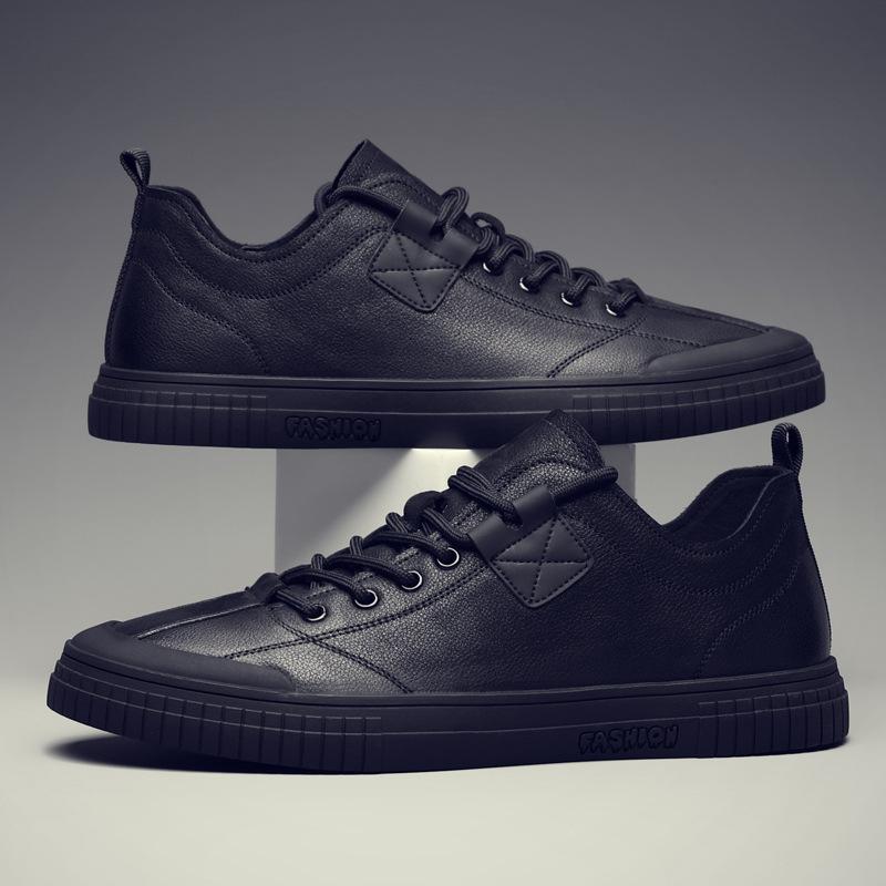Men s shoes spring and autumn youth sports casual shoes cowhide soft-soled trendy shoes fashion leather shoes men 2025 38
Men s shoes spring and autumn youth sports casual shoes cowhide soft-soled trendy shoes fashion leather shoes men 2025 38