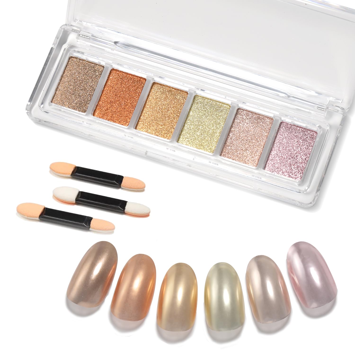 Гелевая пудра для ногтей Nail Art Mirror Powder 6 Color Palette Nuance Nail Metallic Powder Color Mirror with Sponge Tip coikaze
Гелевая пудра для ногтей Nail Art Mirror Powder 6 Color Palette Nuance Nail Metallic Powder Color Mirror with Sponge Tip coikaze