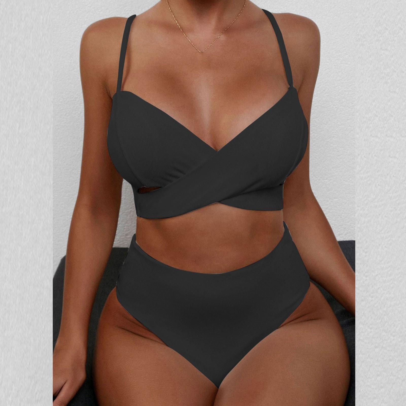 Женский сексуальный однотонный купальник-бикини, состоящий из двух частей, купальник для плавания, пляжная одежда S
Женский сексуальный однотонный купальник-бикини, состоящий из двух частей, купальник для плавания, пляжная одежда S