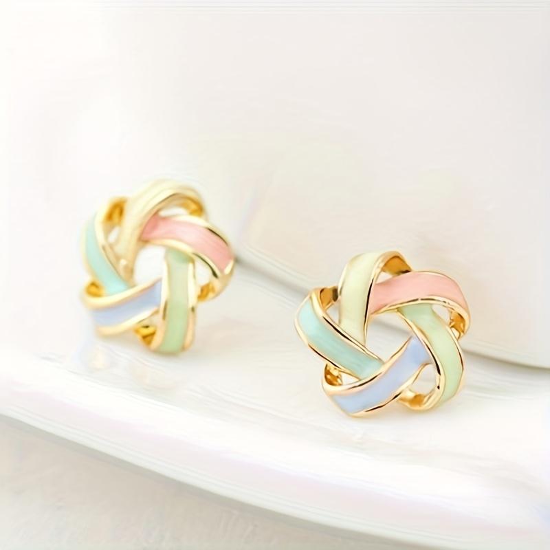 1 Pair Bohemian Copper Pentagram Stud Earrings, Elegant Painted Design - Unisex Party Daily Christmas Halloween Gift білий
1 Pair Bohemian Copper Pentagram Stud Earrings, Elegant Painted Design - Unisex Party Daily Christmas Halloween Gift білий