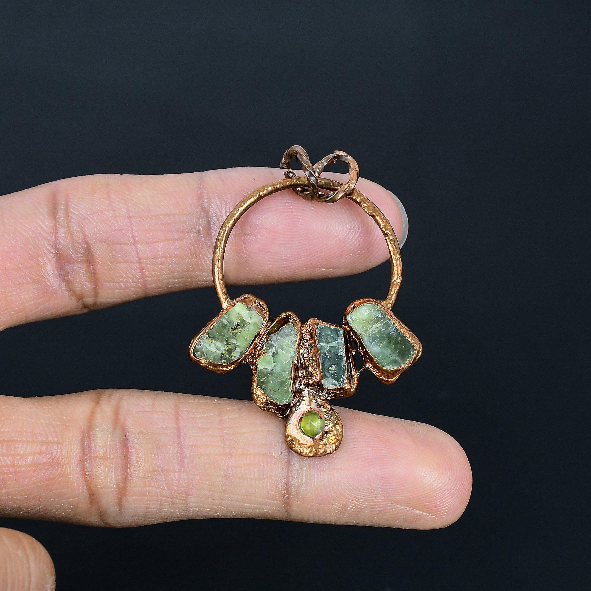 Peridot Gemstone Pendant, Copper Electroformed Pendant, Handmade Antique Jewelry, Gift For Mother Day 2.55
Peridot Gemstone Pendant, Copper Electroformed Pendant, Handmade Antique Jewelry, Gift For Mother Day 2.55