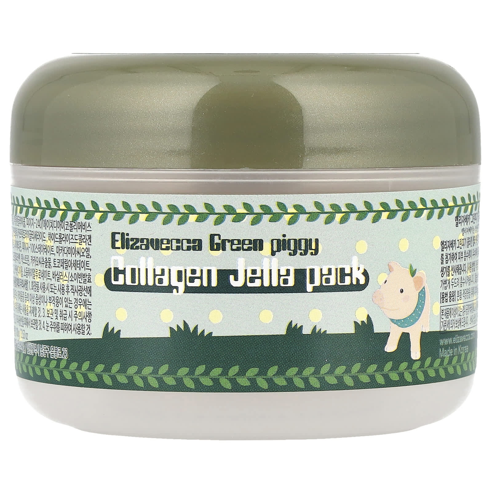 Elizavecca, Green Piggy, Collagen Jelly Pack, 3.53 oz (100 g)
Elizavecca, Green Piggy, Collagen Jelly Pack, 3.53 oz (100 g)