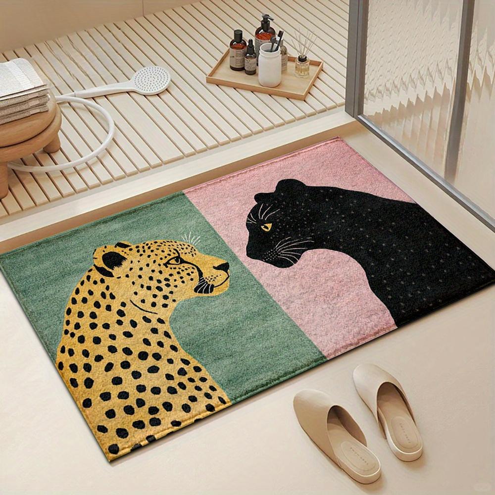 1pc Double Leopard Pattern Bath Rug Non-Slip Floor Mat for Bathroom Shower Kitchen Entryway Christmas Holiday Home Decor 40x60cm
1pc Double Leopard Pattern Bath Rug Non-Slip Floor Mat for Bathroom Shower Kitchen Entryway Christmas Holiday Home Decor 40x60cm