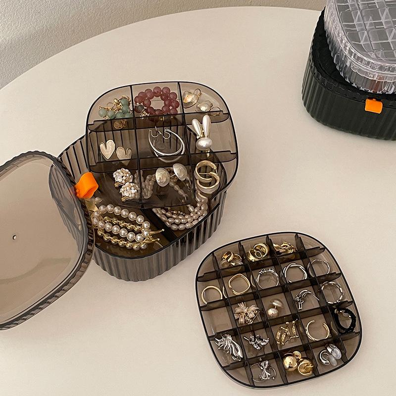 Anti-oxidation earrings transparent storage box portable dustproof multi-layer necklace jewelry box ring jewelry box
Anti-oxidation earrings transparent storage box portable dustproof multi-layer necklace jewelry box ring jewelry box