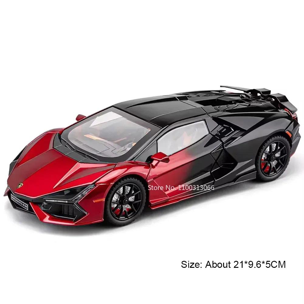 1:24 Lambor Revuelto Toy Cars Model Alloy Diecast with Light Sound Miniature Supercar Wheel Pull Back Vehicles Interactive Toys
1:24 Lambor Revuelto Toy Cars Model Alloy Diecast with Light Sound Miniature Supercar Wheel Pull Back Vehicles Interactive Toys