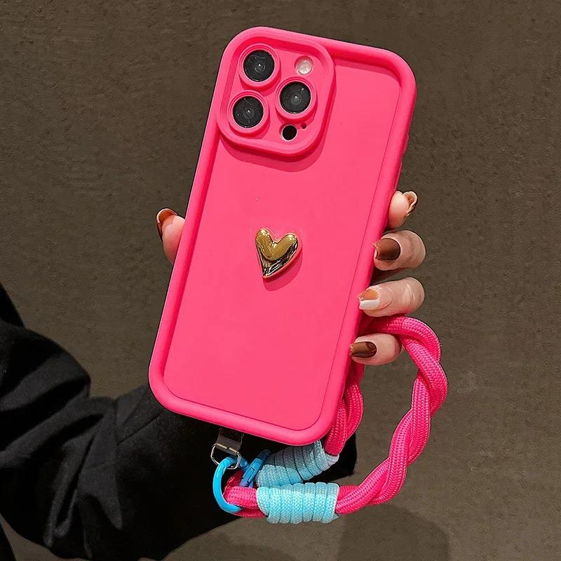 iPhone 17 Case with Lanyard for 16 Pro Max, Heart-Shaped Gold Electroplated Silicone, Frosted Finish iPhone 11 Pro Max
iPhone 17 Case with Lanyard for 16 Pro Max, Heart-Shaped Gold Electroplated Silicone, Frosted Finish iPhone 11 Pro Max