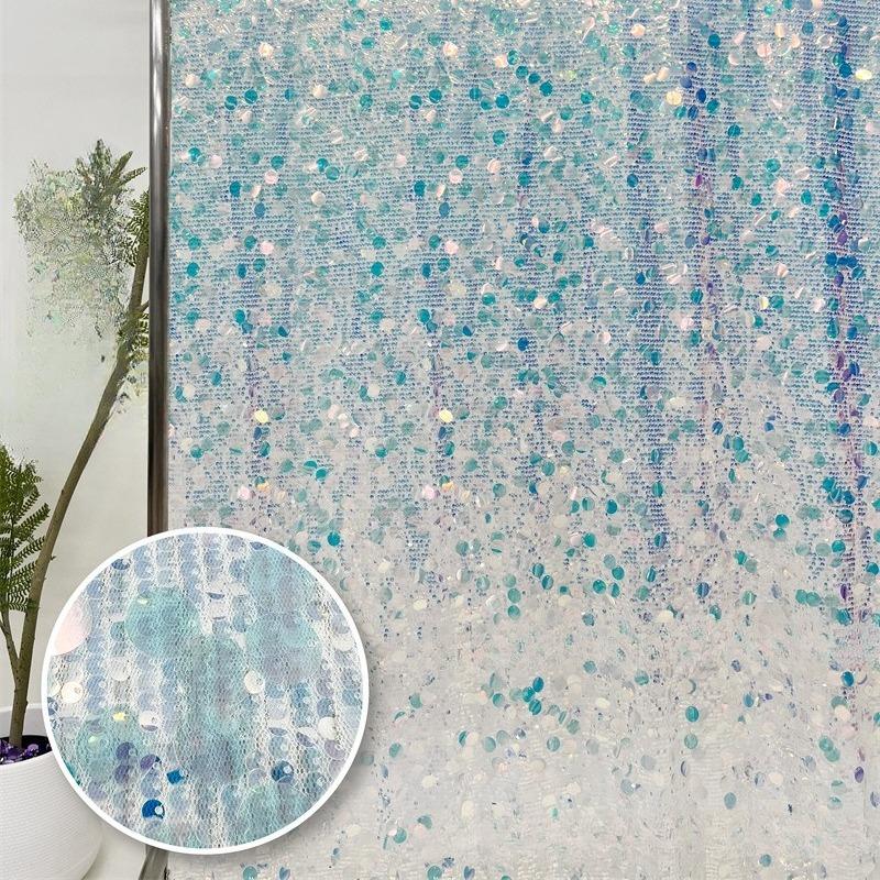 5+18mm Shiny Reflective Stage Clothing Sequin Dense Mesh Packaging Fabric Wedding Decoration Background Dress Diy Sewing 100x150cm
5+18mm Shiny Reflective Stage Clothing Sequin Dense Mesh Packaging Fabric Wedding Decoration Background Dress Diy Sewing 100x150cm