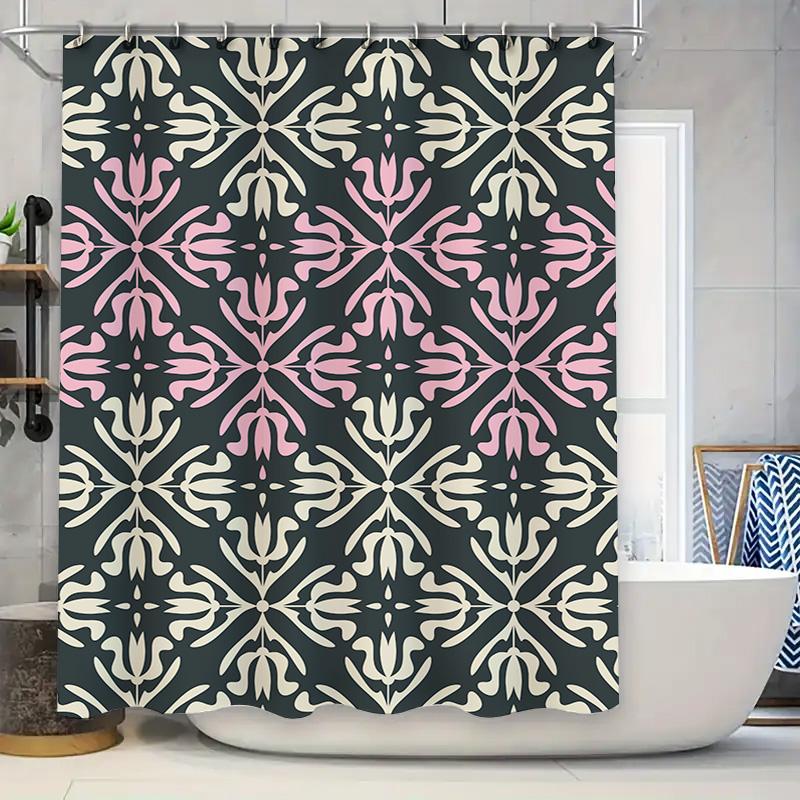 Luxury Waterproof Shower Curtains With Black White Pink Decorative Design Modern Bathroom Accessories For Home Decoration (Set O W60H190(CM)-1 Pcs
Luxury Waterproof Shower Curtains With Black White Pink Decorative Design Modern Bathroom Accessories For Home Decoration (Set O W60H190(CM)-1 Pcs