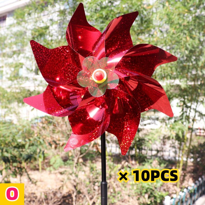 10pcs Bird Repellent Windmill Reflective Sparkly Scarecrow Pinwheel Windmills Spinner for Garden Lawn Yard Decor Keep Birds Away
10pcs Bird Repellent Windmill Reflective Sparkly Scarecrow Pinwheel Windmills Spinner for Garden Lawn Yard Decor Keep Birds Away