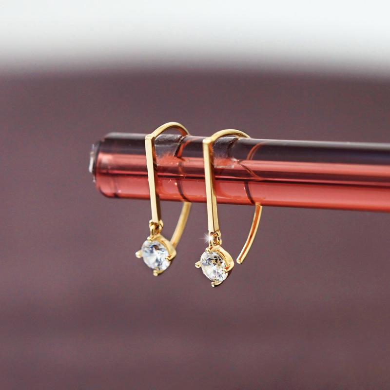 INS Style S925 Sterling Silver Gold Plated Earrings: Semi-Circular Drop Design for Women 925 Silver
INS Style S925 Sterling Silver Gold Plated Earrings: Semi-Circular Drop Design for Women 925 Silver