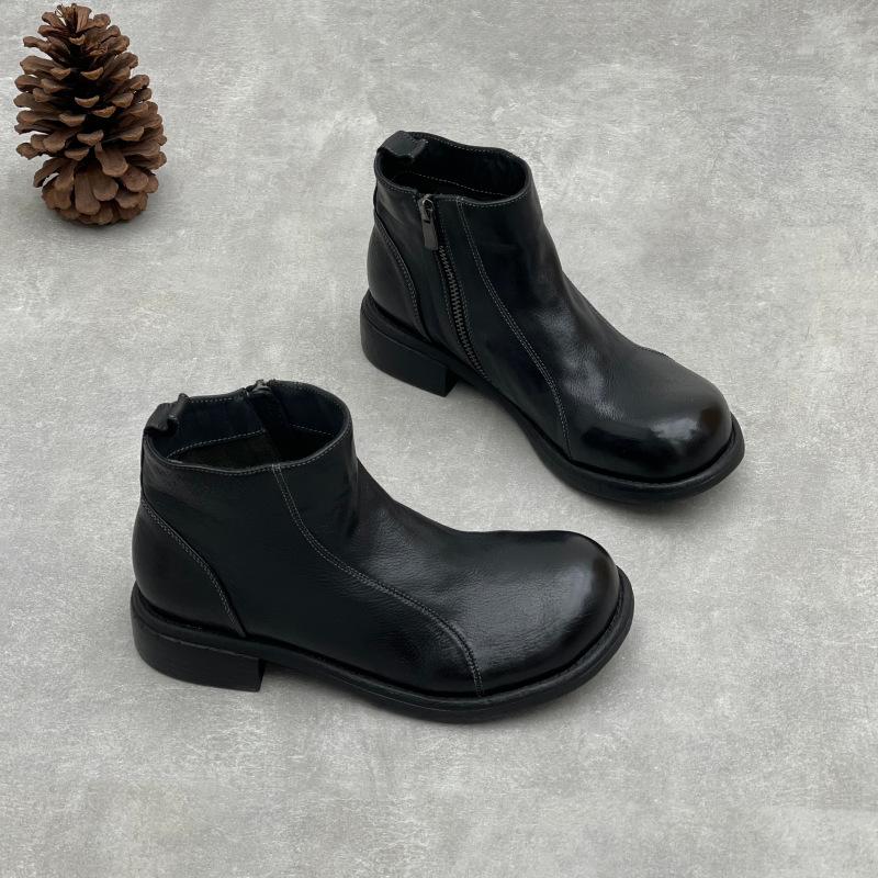 Женские одинарные ботинки, полусапожки на плоской подошве с круглым носком и боковыми молниями, женская обувь 40 чёрный
Женские одинарные ботинки, полусапожки на плоской подошве с круглым носком и боковыми молниями, женская обувь 40 чёрный