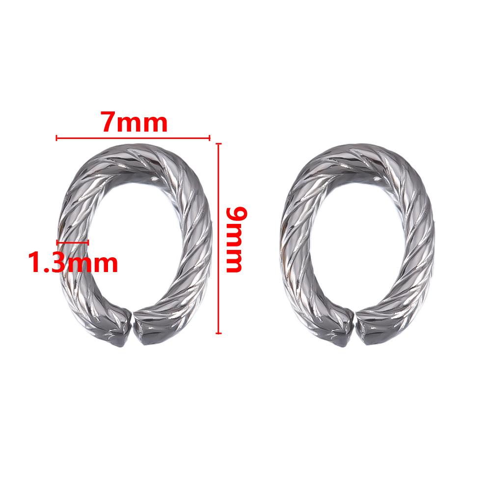 10pcs 20pcs Stainless Steel Oval Charms Geometric Connectors Jewelry Making Necklace Bracelets Twist Open Connection Jump Rings 10pcs
10pcs 20pcs Stainless Steel Oval Charms Geometric Connectors Jewelry Making Necklace Bracelets Twist Open Connection Jump Rings 10pcs