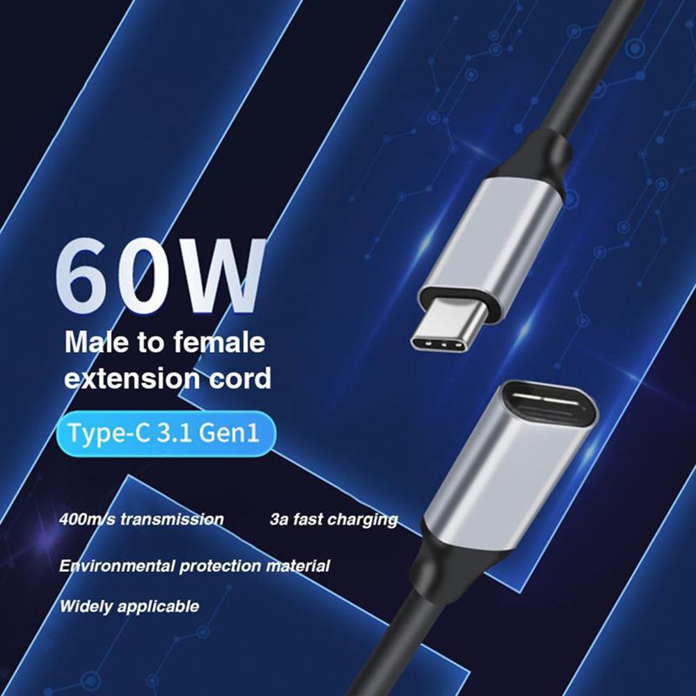 PD 60W Fast Charge Type C Male to Female Extension Cable Charging 400Mbp/s Sync Cord 4K Video Output,0.25m As Shown A
PD 60W Fast Charge Type C Male to Female Extension Cable Charging 400Mbp/s Sync Cord 4K Video Output,0.25m As Shown A