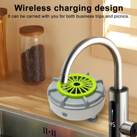 Portable Fruit Vegetable Washer IPX7 Waterproof Compact Design Portable Automatic Ultrasonic Wireless Vegetable Cleaner Device B
Portable Fruit Vegetable Washer IPX7 Waterproof Compact Design Portable Automatic Ultrasonic Wireless Vegetable Cleaner Device B
