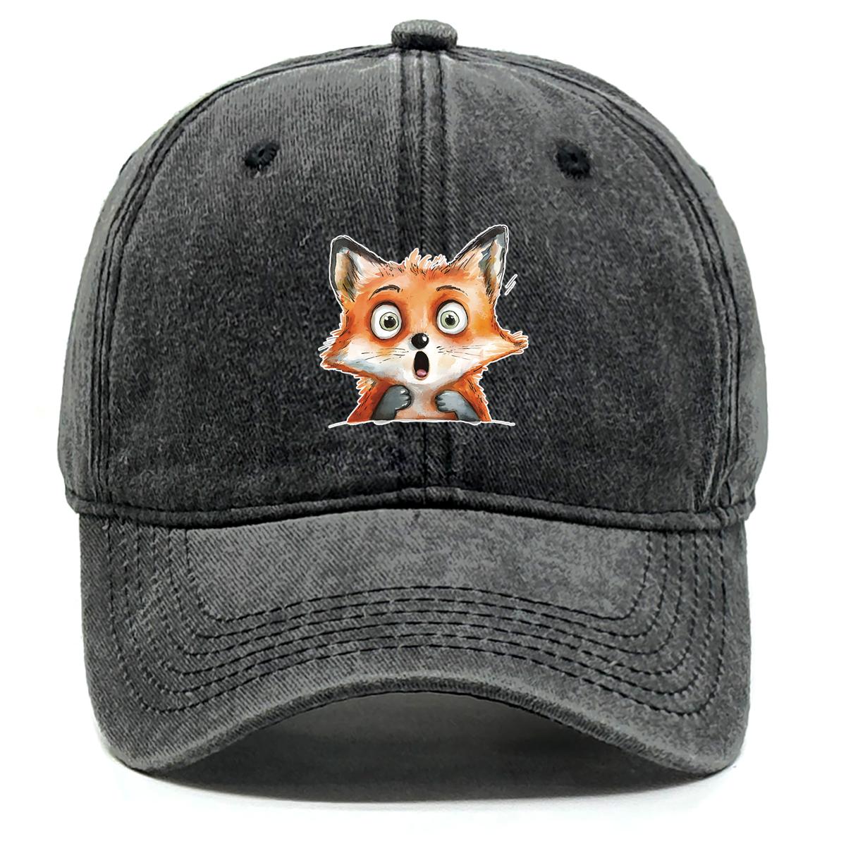 Cute Fox Print Snapback Sun Hat Big-eyed Fox Baseball Hat Washed Cotton Stylish Adjustable Baseball Cap Ideal Choice For Gifts
Cute Fox Print Snapback Sun Hat Big-eyed Fox Baseball Hat Washed Cotton Stylish Adjustable Baseball Cap Ideal Choice For Gifts