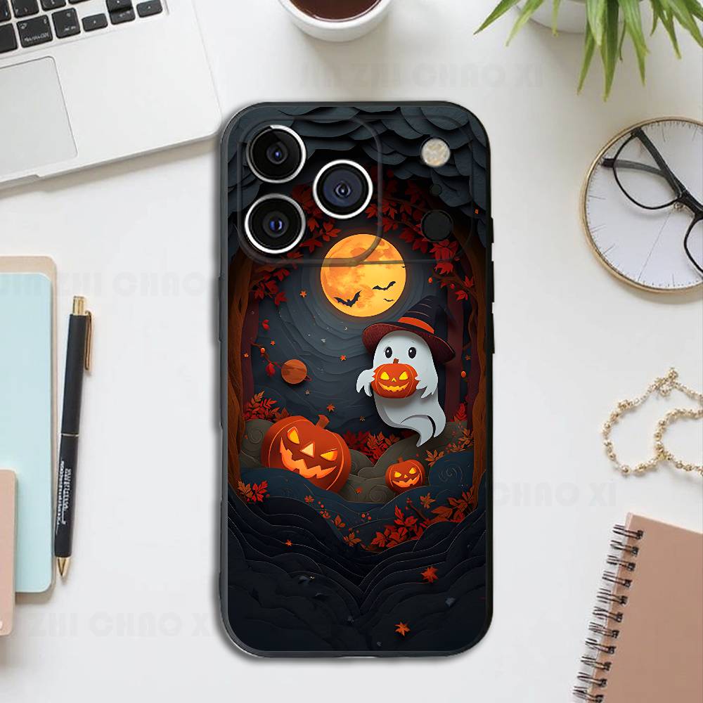 Happy Halloween Black Phone Case For IPhone 17 16 15 14 13 12 13 12 11 Pro Max Plus XS XR Silicone Soft Back Cover iPhone16e
Happy Halloween Black Phone Case For IPhone 17 16 15 14 13 12 13 12 11 Pro Max Plus XS XR Silicone Soft Back Cover iPhone16e
