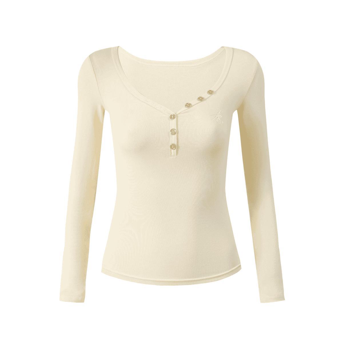 Sweet and spicy V-neck button design sense niche long-sleeved T-shirt women s autumn shoulder slim-fitting and thin bottoming shirt top XL світло-жовтого кольору
Sweet and spicy V-neck button design sense niche long-sleeved T-shirt women s autumn shoulder slim-fitting and thin bottoming shirt top XL світло-жовтого кольору