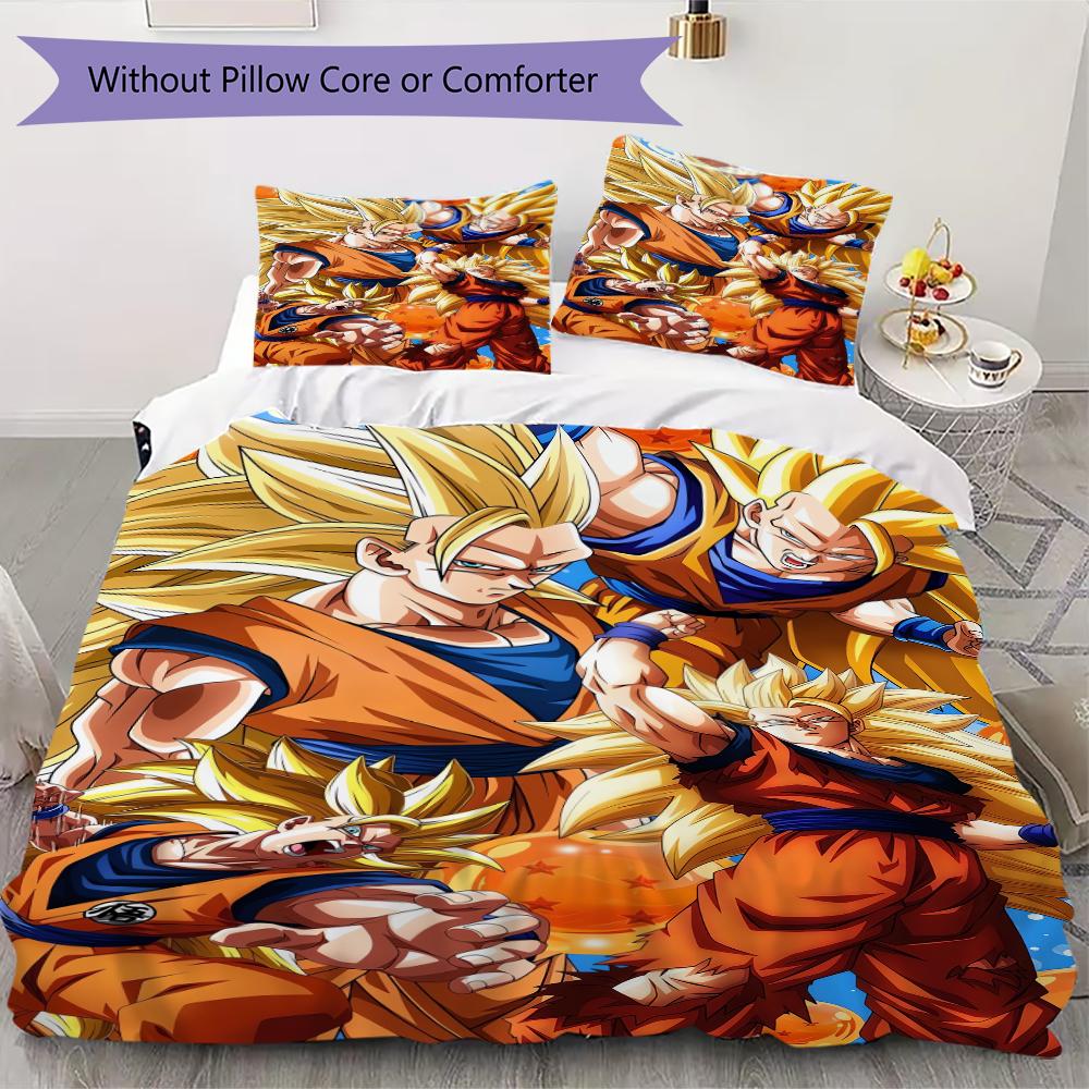 Dragon Ball Pattern Bedding uilt Set uilt Cover Pillowcase Home Decoration Birthday Gift (1 * duvet cover + 2 * pillowcase without core) 135x200cm
Dragon Ball Pattern Bedding uilt Set uilt Cover Pillowcase Home Decoration Birthday Gift (1 * duvet cover + 2 * pillowcase without core) 135x200cm