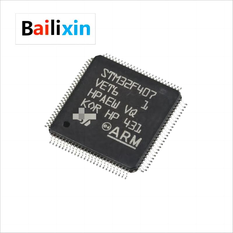 Микроконтроллер STM32F407VET6 ARM — 10 шт., MCU, 168 МГц, флэш-память 512 КБ (ЛКФП-100).
Микроконтроллер STM32F407VET6 ARM — 10 шт., MCU, 168 МГц, флэш-память 512 КБ (ЛКФП-100).