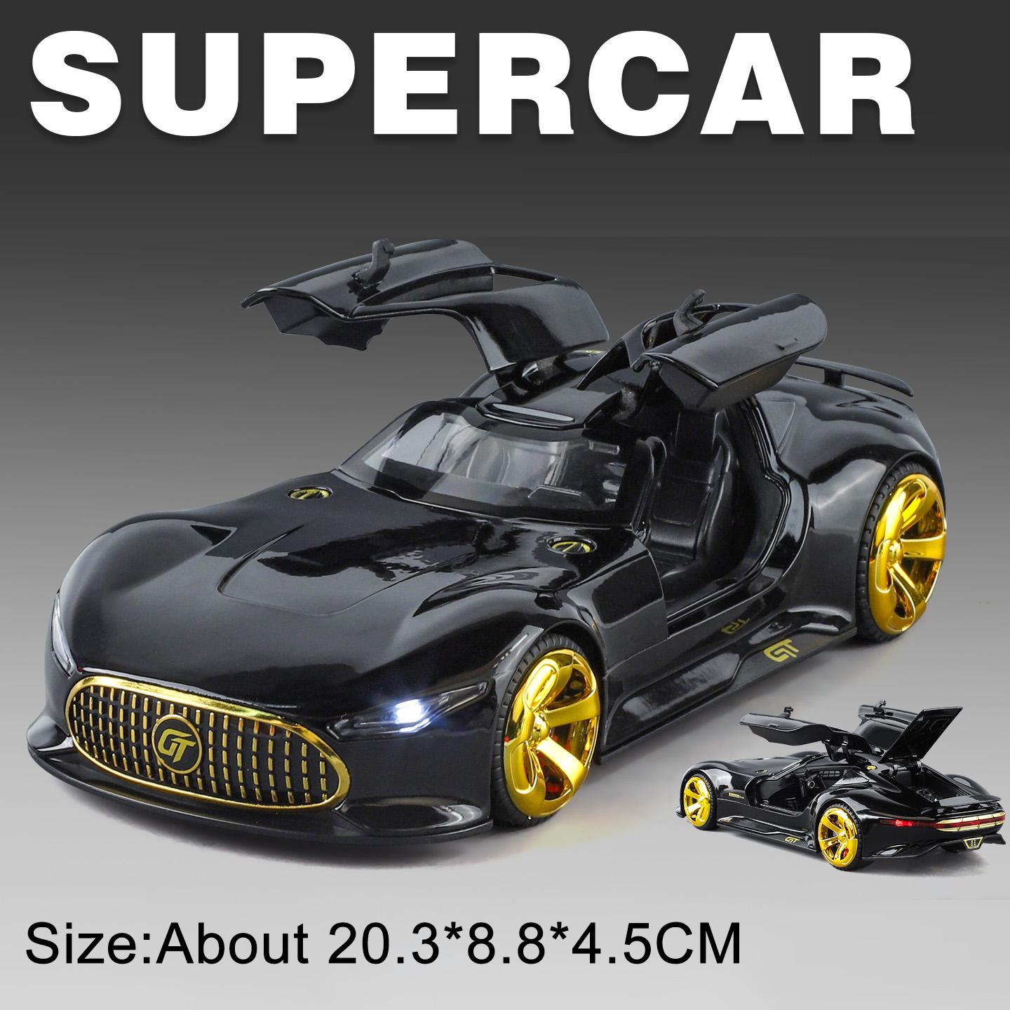 1:24 GT SLS Alloy Car Model Toy Front Wheel Steering Pull Back Supercar Metal Diecast Models Toys for Adult Gifts Collection
1:24 GT SLS Alloy Car Model Toy Front Wheel Steering Pull Back Supercar Metal Diecast Models Toys for Adult Gifts Collection
