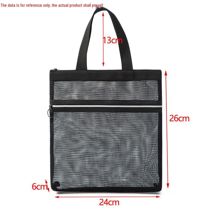 Large Capacity Hollow Polyester Mesh Beach Bag - Travel Toiletry and Swimming Storage with Draining Feature.
Large Capacity Hollow Polyester Mesh Beach Bag - Travel Toiletry and Swimming Storage with Draining Feature.