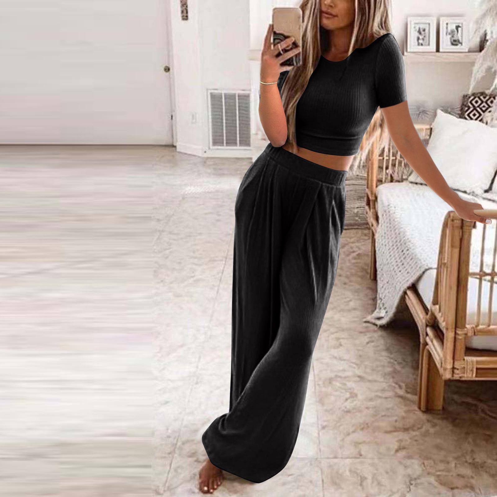 Women s Solid Color Knit Casual Two-Piece Set - Short Sleeve (Spring/Summer 2025) XL чорний
Women s Solid Color Knit Casual Two-Piece Set - Short Sleeve (Spring/Summer 2025) XL чорний