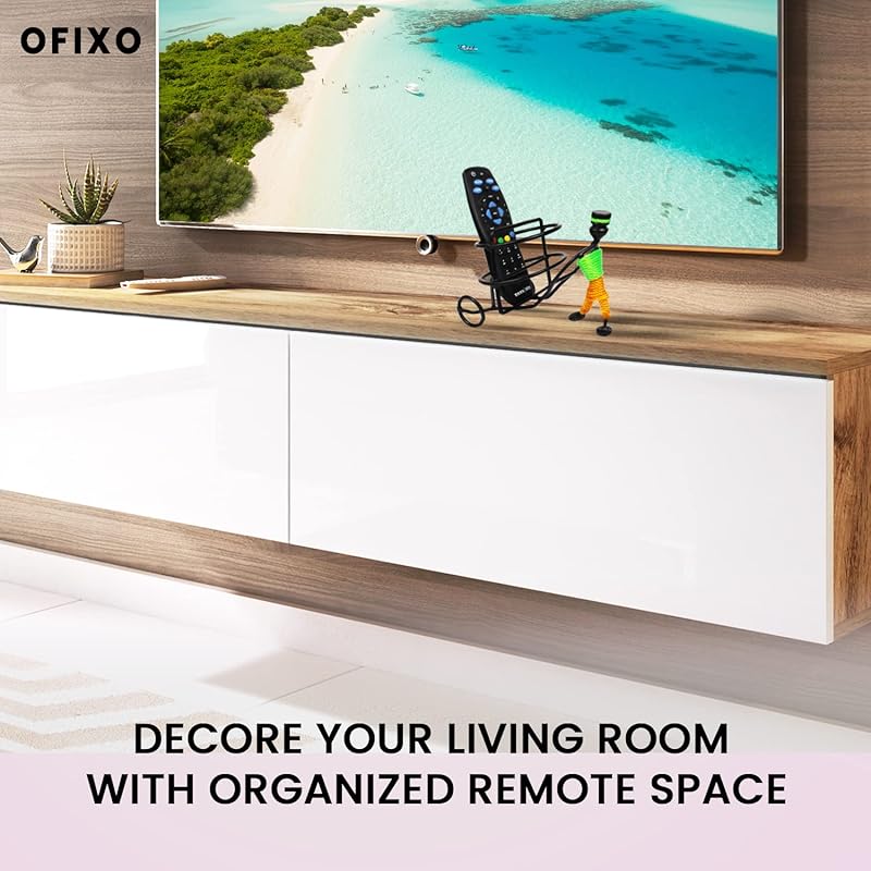 OFIXO Metal Strong and Durable Remote Stand Remote Holder/Remote Stand/Remote Organizer showpiece (Black) Standard
OFIXO Metal Strong and Durable Remote Stand Remote Holder/Remote Stand/Remote Organizer showpiece (Black) Standard