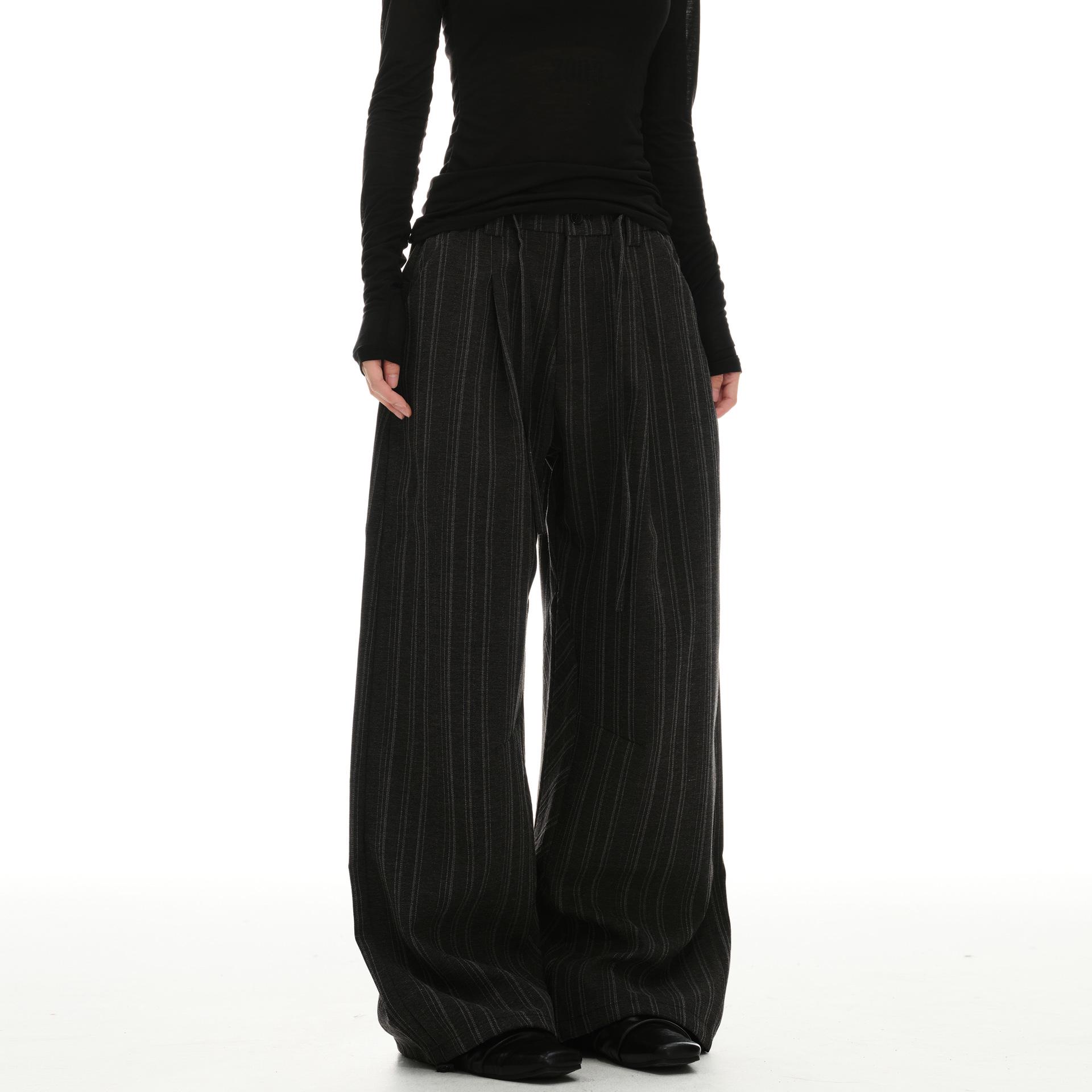 Unisex Retro Vertical Stripe Wide-Leg Trousers - High-End, Slimming, and Casual Style L чёрный
Unisex Retro Vertical Stripe Wide-Leg Trousers - High-End, Slimming, and Casual Style L чёрный